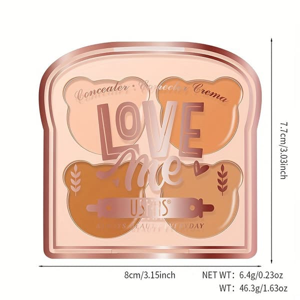 Concealer, Firefarvet Highlighter, Contouring, Lysnende Ansigtsmakeup ES4171A+B
