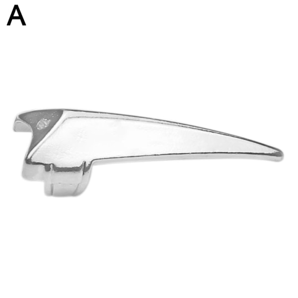 Metallskiljefingertoppring Hårsektionering Kam Hårflätning silver 1pcs