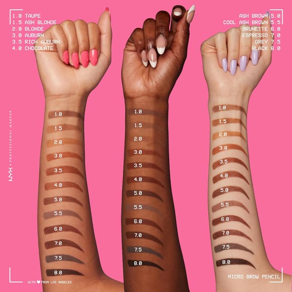 PROFESSIONEL MAKEUP Micro Brow Pencil, Præcis Øjenbrynspen - Espresso