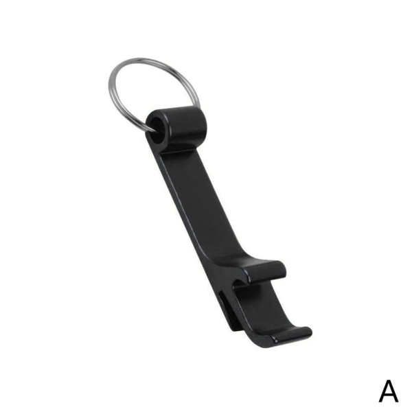 Bärbar 4-i-1 Flasköppnare Kedja Nyckelring Nyckelring Bar Metall A silver 1pcs