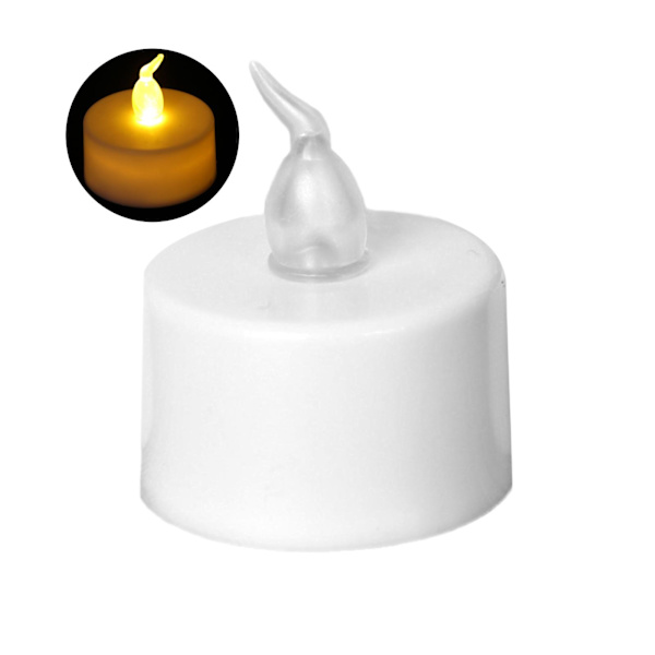 1/10x LED Värmeljus Elektronisk Flimmer Flamlös Ljus XMAS, Gul USNEW B1Z7 flashing yellowA One-size 10pcs