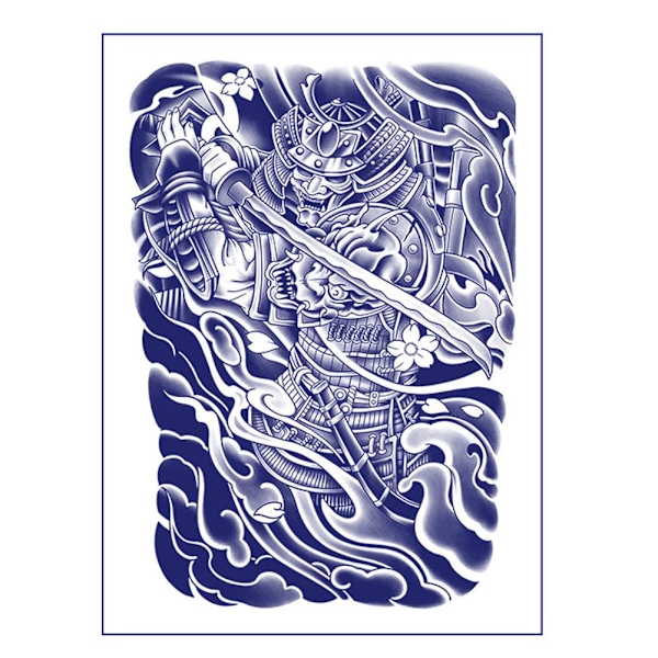 Heltäckande Vattentät Tatuering som Håller i 1-2 Veckor 001 34*48CM