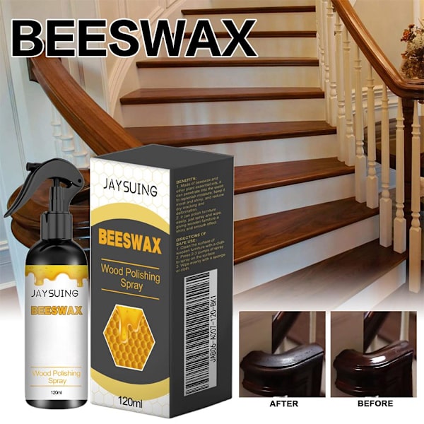 Naturlig bivaxvårdsspray & återställare, naturlig bivaxspray för