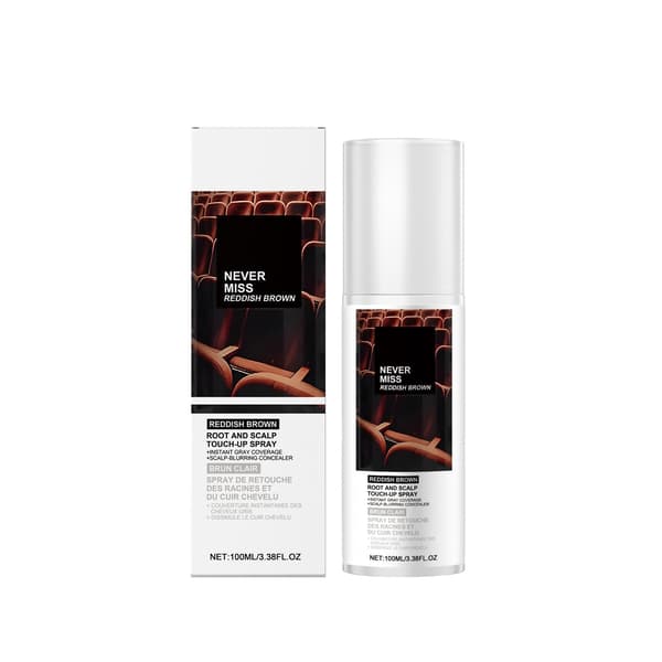 Rödbrun Bärbar Hårfärg Touch-Up Spray - Skonsam Växtbaserad Formula