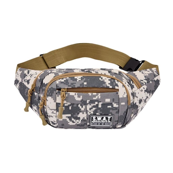 Taktisk Sling Bag Bröst Axel Ryggsäck Militär Crossbody Pa grey camo 20*13*9cm/7.9*5.1*3.5in