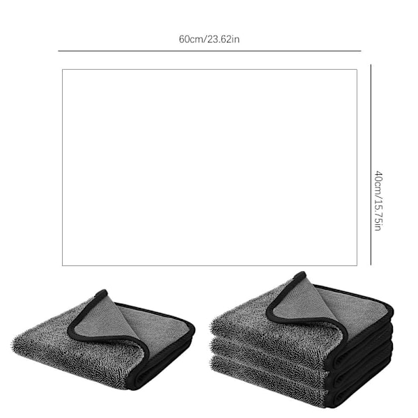Magicwipe XXL Torkduk för Badrum 40x60cm, Magicwipe Torkduk, för Dusch- dark grayA 1pcs