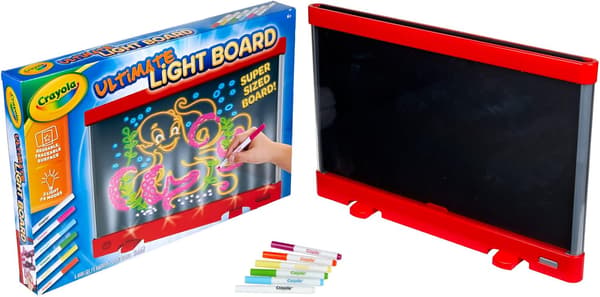 Ultimate Light Board (rød), Børns Lysende Tegneplade, Børnelegetøj, Gave til Drenge og Piger, Tegne Lysboks, Alder 6+ [Amazon Exclusive]