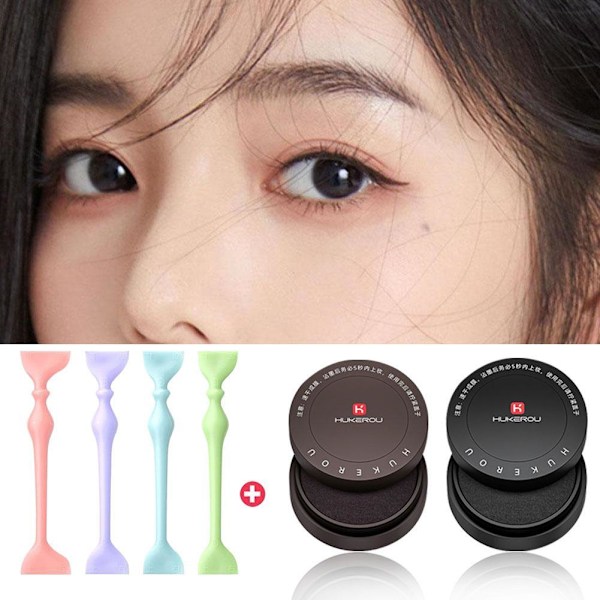 Övre Eyeliner Stämpel, Vattentäta Vingade Eyeliner Stenciler Eyeliner Stämpelset, Dubbelsidig Eyeliner Topp Övre Ögonlock Frans Lat Eyeliner
