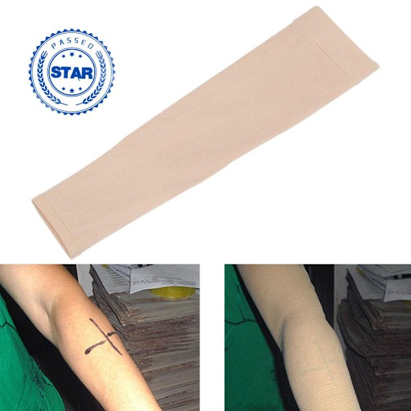 1/2 st Anti-UV Armskydd Hudfärg Sommar Solskydd Concealer Band Tatuering Ärmar W6X0 skin toneA One-size 2pcs