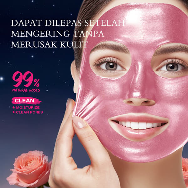Ansiktsmask med rospeeling