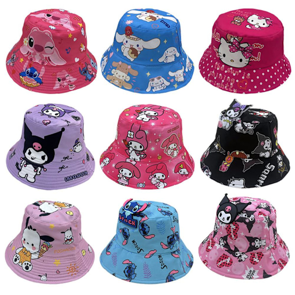 Barn Solhatt Sanrio Tecknad Barn Solhatt 2 1pcs