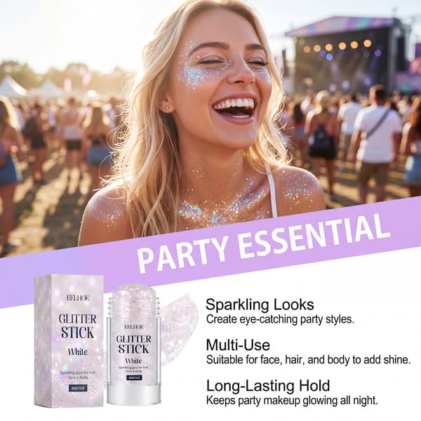 Glitterpinner for Festlig Hår og Sminke - 30g