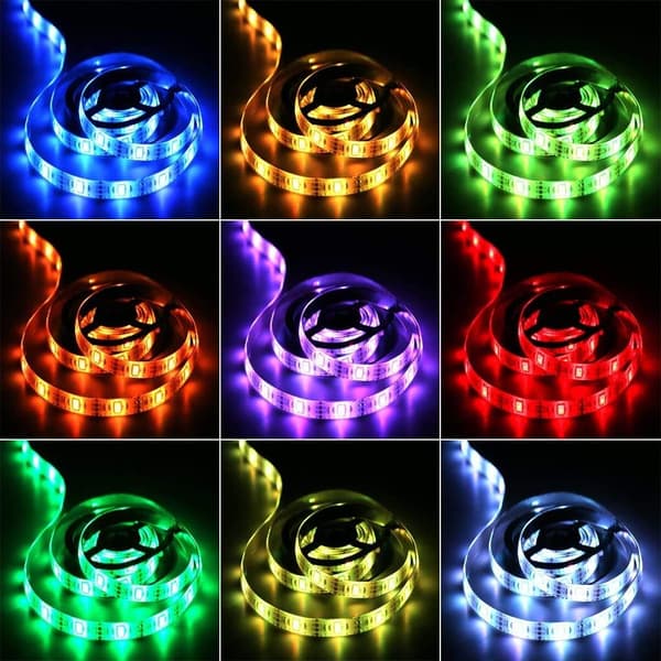 Batteridrevne LED-strips - 2 meter, DIY-dekorasjon
