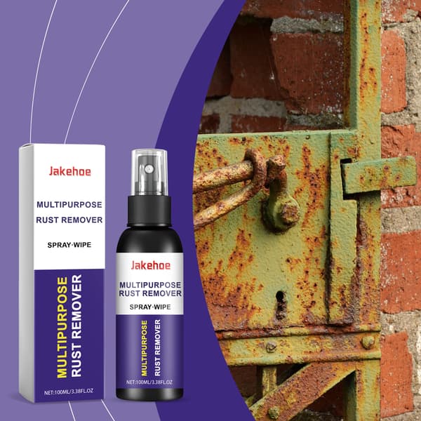 Multifunktionel rustfjerner spray til metalrensning, fjernelse af gulning, rustfjernelse, beskyttelse og rustfjernelse.
