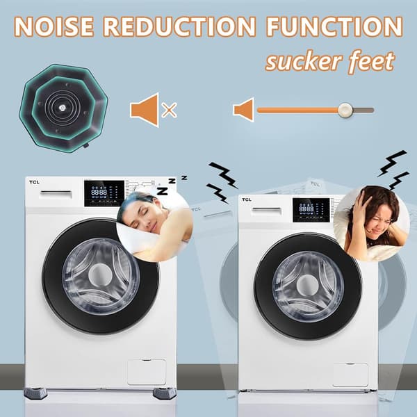 4-pack tvättmaskinsfötter - Vibrationsdämpande halkfria gummikuddar