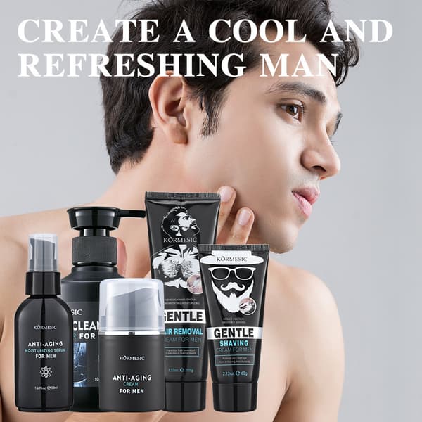 Ansigtsrensesæt til mænd - Mild renselotion Serum 50ml