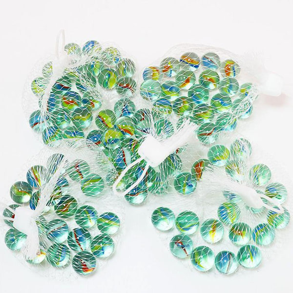50 glaspärlor nostalgi leksaker H9Y9 green color 50pcs