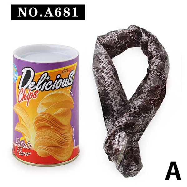 Potatischips Bouncing Snake Kreativ Spoof Potatischips Snake Toy small one-size