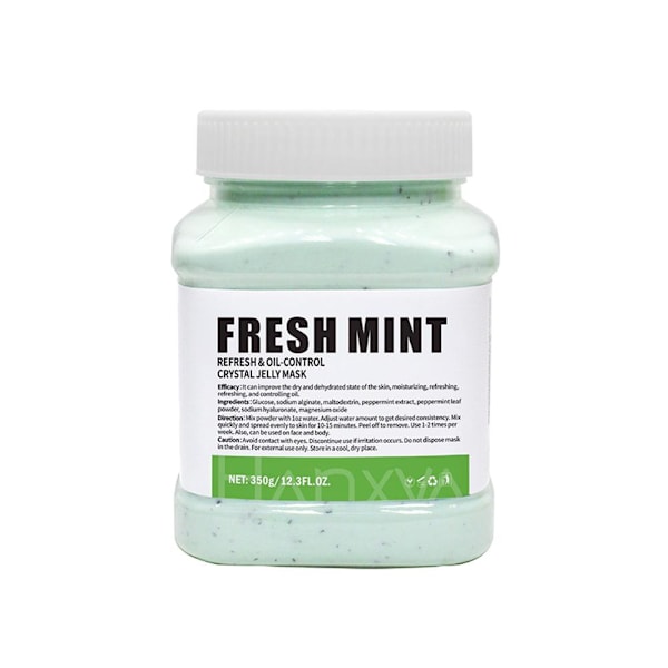 350g Återfuktande 24K Guld Mjuk Maskpulver Rosblad Kristall Gelé Maskpulver W1 FRESH MINT 1pcs