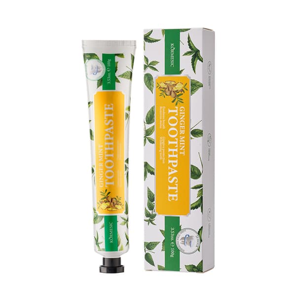 Ingefära och mint tandkräm för munhygien