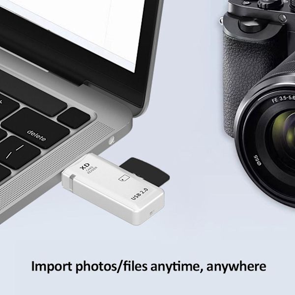 XD Picture Card Reader USB 2.0 Minneskortadapter För Olympus Fuji Kameror Ny~
