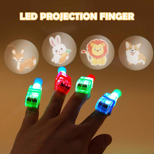 Fluorescerande Finger Lampa LED Ljusande Barnleksaker Blinkande Konsert P0S1 H8V2
