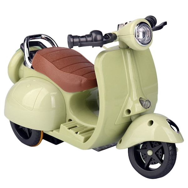 19 cm Stunt Motorcykel Leksaksbil 360 Rotation Swing Elektrisk Motorcykel Green 1pcs