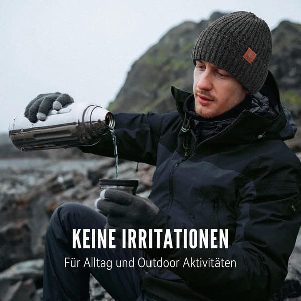 Vinterstickad mössa, unisex varm löparmössa