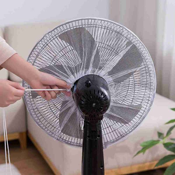 Fläktskydd Säkerhetsskydd Barn Babyskydd Anti-kläm Fingerskydd Nät Dammskydd Elektrisk Barn D3C2 white One-size