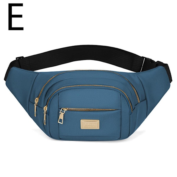 Midjeväskor för Kvinnor Män Midjeväska Crossbody Väska Mode Resväska Black One size