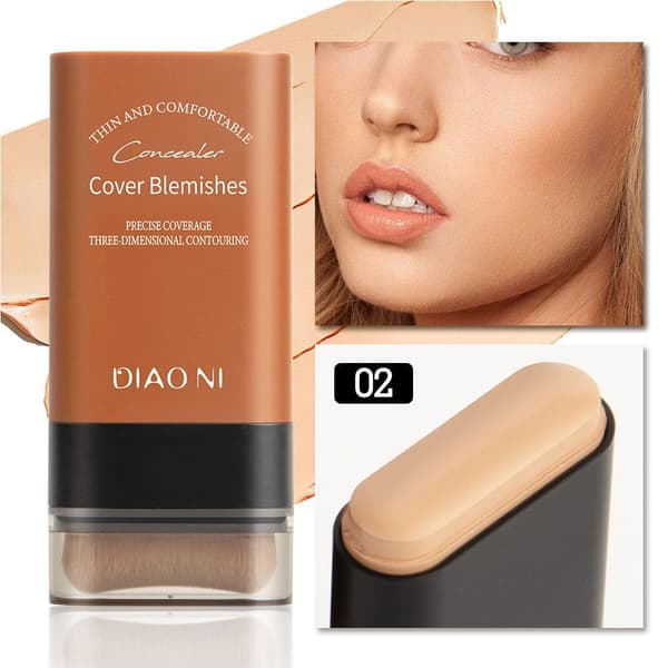Makeup Foundation Stick Naturlig dækning Dobbelt-endet Concealer