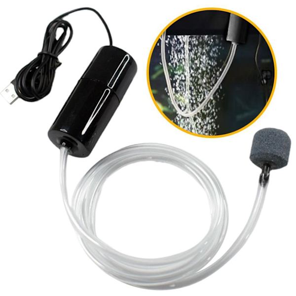 Akvarium Luftpump Fisk Tank Syresättning Pump Tyst Drift ☃ Pink 1pcs
