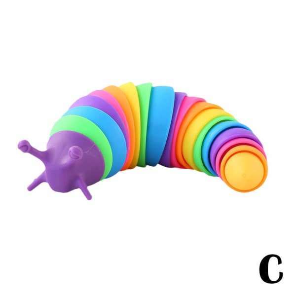 18 cm leksaker för barn Avtagbara flexibla Caterpillar-leksaker Pop It Fi purple one-size
