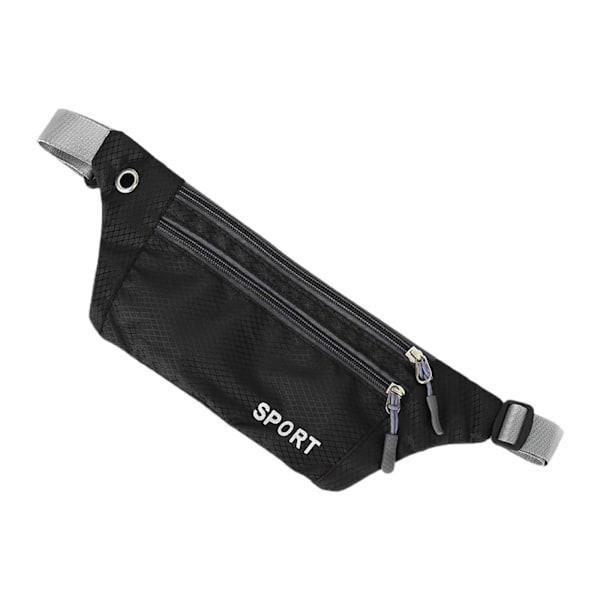 Unisex Bältesväska Mode Vattentät Bältesväska Koreansk Crossbody Bältesväska Dam Mode Sport Axelväska Ny Dam Bröstväska black One-size