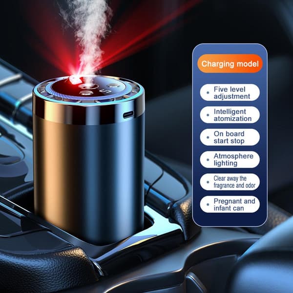 Smart bilparfume luftfrisker diffuser aroma duftmaskine diffuser black A(A)