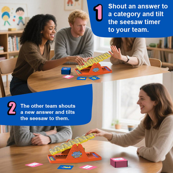 Tilt 'n' Shout – Snabbt Familjespel med 144 Unika K