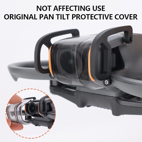 Gimbal-stötfångare i aluminiumlegering för dji Avata 2 Drone Anti-Collision Protector Fast Black 1pcs