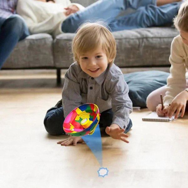 2 st Nya Fidget Leksaker Hip Hop Gummi Flipoppa Studsande Skål Studs Spinner Skål Snurra Topp