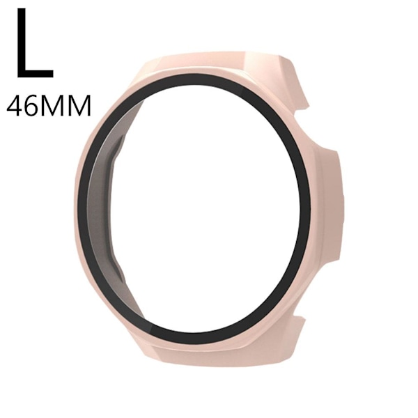 Skyddande fodral för smartklocka med integrerat härdat glas för Hu pink 46MM