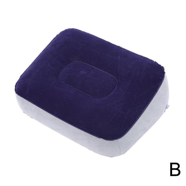 Bärbar mjuk fotstöd kudde PVC uppblåsbar fotstöd vikbar P grey one-size