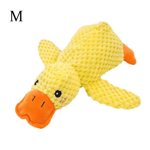 Hundleksaker för lugnande, tuggbara ankor, oförstörbara för hundars tandvård C YellowC L