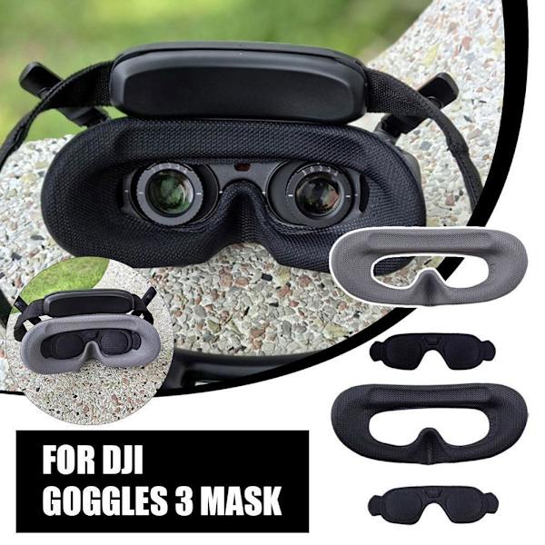 För DJI AVATA 2 för goggles 3 skumgummi ögonmask bekväm hudvänlig black Eye mask + protective cover