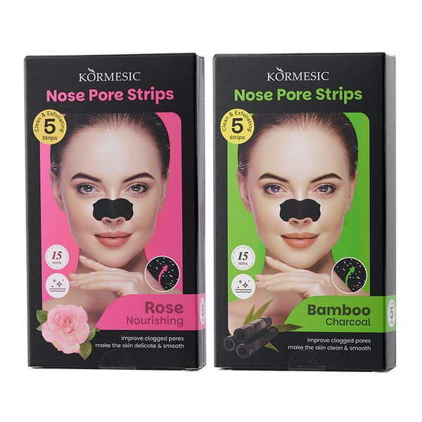 Näsmask med bambukol (förpackad) - rengör och absorberar pormaskar.