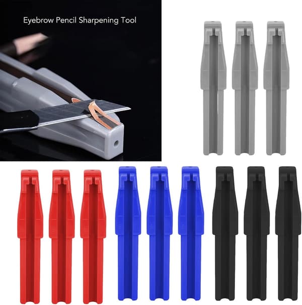 3 stk. øjenbrynspencilspidseredskab med 4 riller Makeup Sharpener Assistant Tool til professionel makeup sharpener