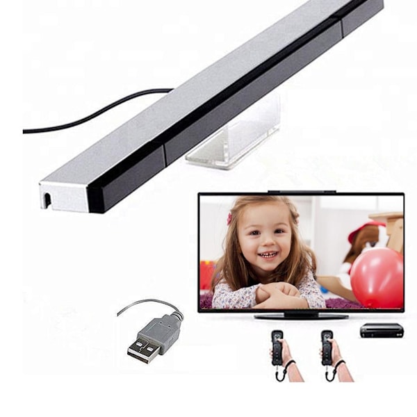 Sensor Bar USB för PC Wii   Wii U Spelkonsol Ansluts till USB-port Snabbt