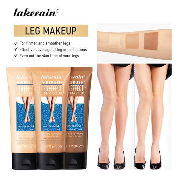 Makeup til ben: bronze, gyldenbrun, strandbrun, highlighter til smukke ben #2 2#