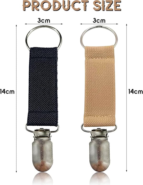 2 st hattklämmor - Elastisk hatthållarklämma för bagage, ryggsäck, handväska