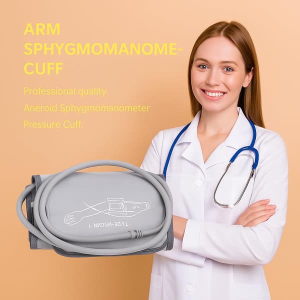 Universal justerbar blodtryksmanchet til digitale blodtryksmålere (22-32 cm, 5 mm diameter interface).
