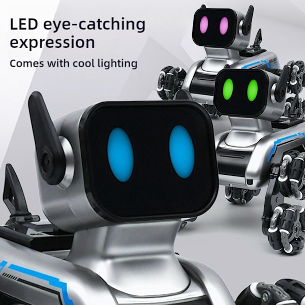 Fjärrkontroll Robot Hund Leksak Barn 2.4Ghz Geststyrning Stunt R dual control 1pcs