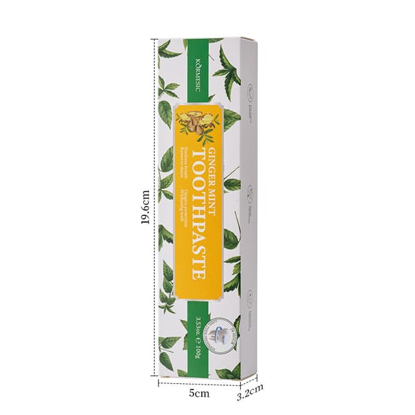 Ingefära och mint tandkräm för munhygien